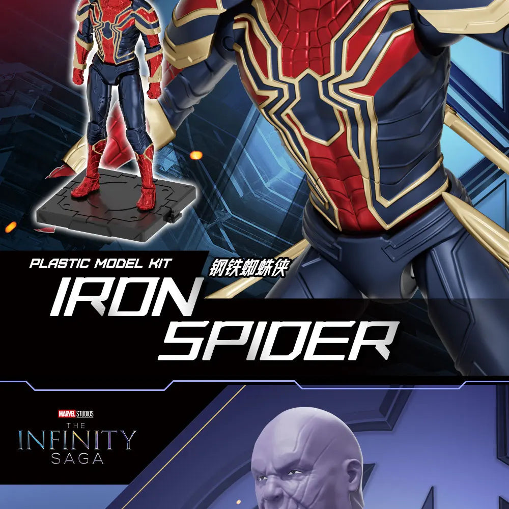 Los Vengadores Original Fondjoy Iron Man MK50 Iron Spider Thor Thanos Hulk figura de acción modelo colección de figuras móviles juguete para niños