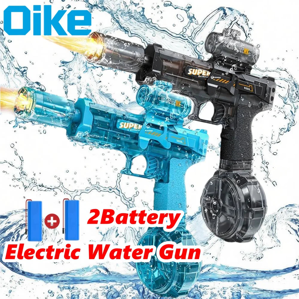Pistola de Agua Eléctrica con LED para Fiestas y Piscina