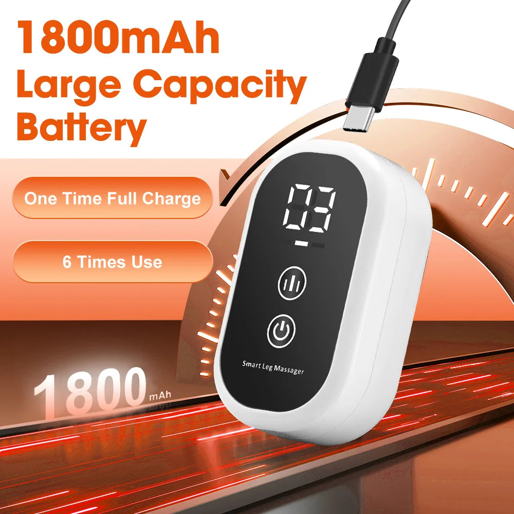 Eléctrica 360 °   Masajeador de pantorrilla con presión de aire, masaje inalámbrico de piernas, 3 modos de compresión de Airbag, relajación del músculo de la pantorrilla del pie, alivia la fatiga