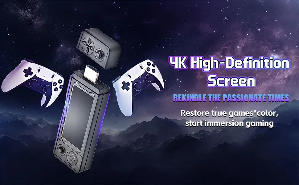 Consola de Juegos Retro X9 Pro 4K, Consola de Juegos Precargada con Más de 37000 Juegos Clásicos, Más de 45 Simuladores, Controles Inalámbricos de 2.4G, Juegos Retro para TV