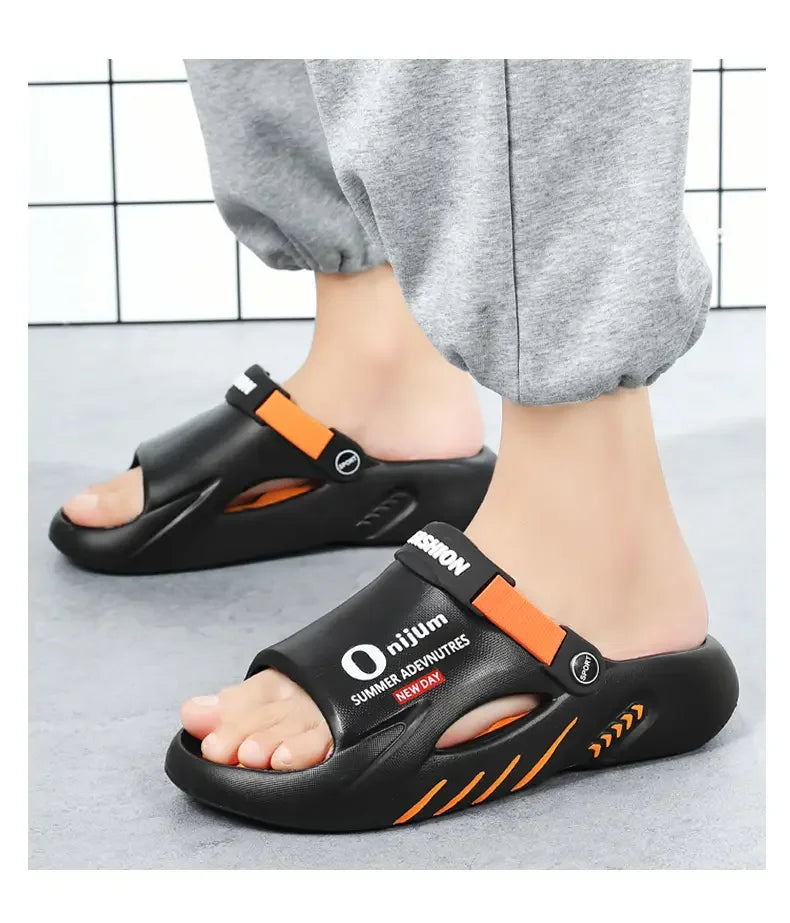 Sandalias slide para hombre en EVA antideslizante para playa e interior