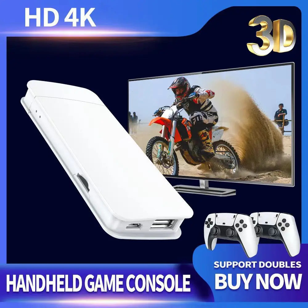 M15 4K Game Home Consola Mini Videojuegos 64 G Retro Consola 128 G Reproductor HD Videojuego Stick 2.4G Consola Dual Wireless PS1 gift