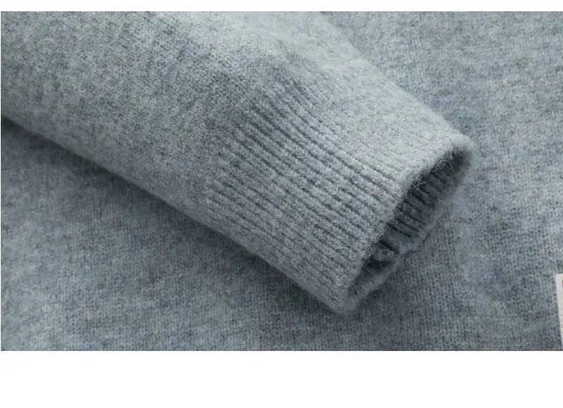 Jersey falso de dos piezas para hombre, cárdigan con cuello redondo, ropa de manga larga, suéter de punto informal juvenil cómodo y térmico