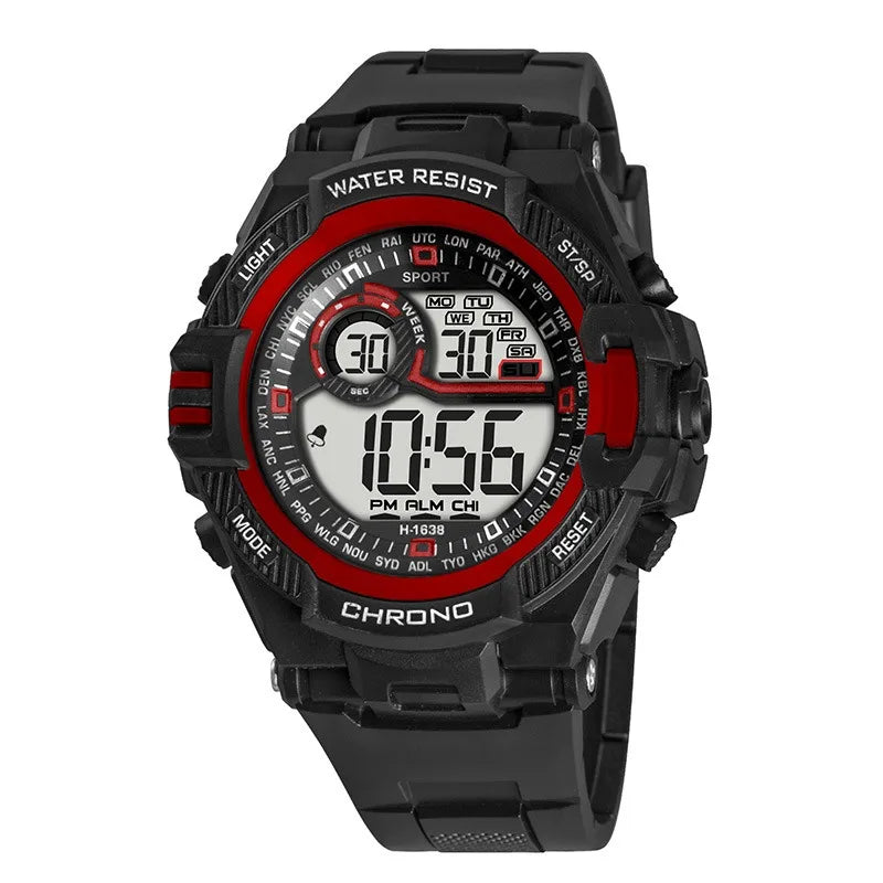 Reloj Digital Deportivo Resistente al Agua Hombre