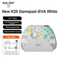 Aolion K10 para Switch 2 controlador de juegos con base de carga RGB inalámbrico Gamepad Hall Joystick gatillo para NS Switch/PC/teléfono