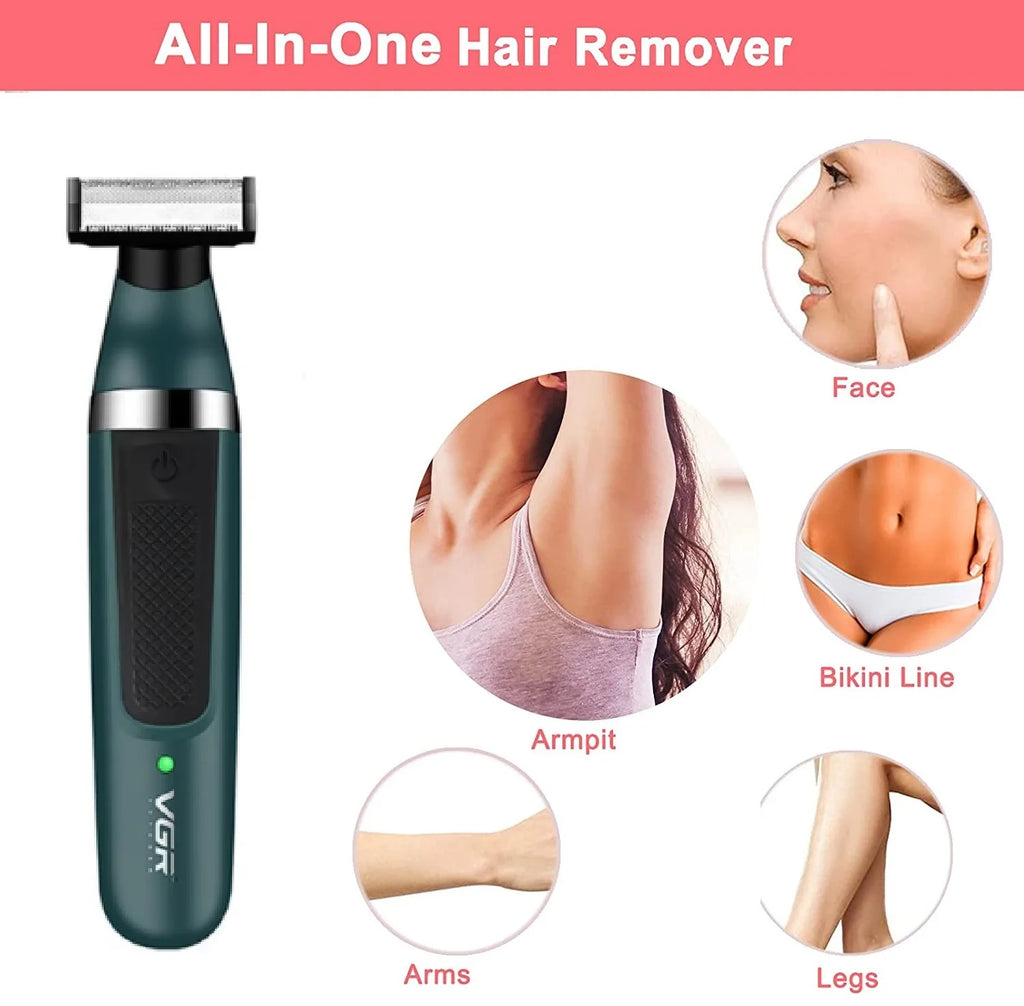 Afeitadora y Recortadora de Pelo y Barba, Recargable, Resistente al Agua
