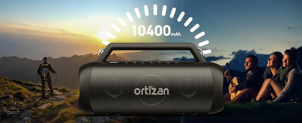 Ortizan Altavoz Bluetooth 60W Subwoofer Power Bank