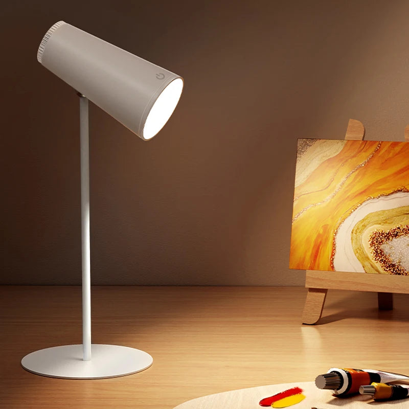 Lessdot-Lámpara de escritorio de lectura multifuncional 4 en 1, lámpara de escritorio magnética portátil, luz nocturna de atardecer, luz de ambiente colgante con carga USB