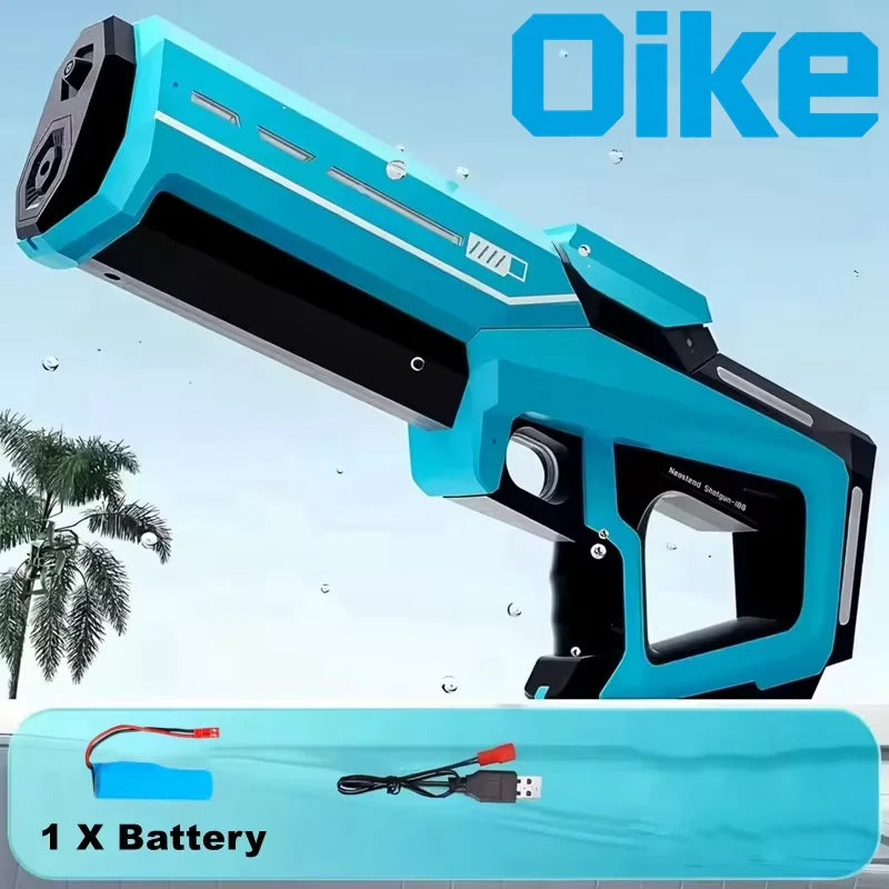 Pistola de Agua Eléctrica para Adultos, Potente Pistola de Agua Automática con Succión, Regalo de Verano, Juego para Playa, Piscina, Jardín, Diversión al Aire Libre
