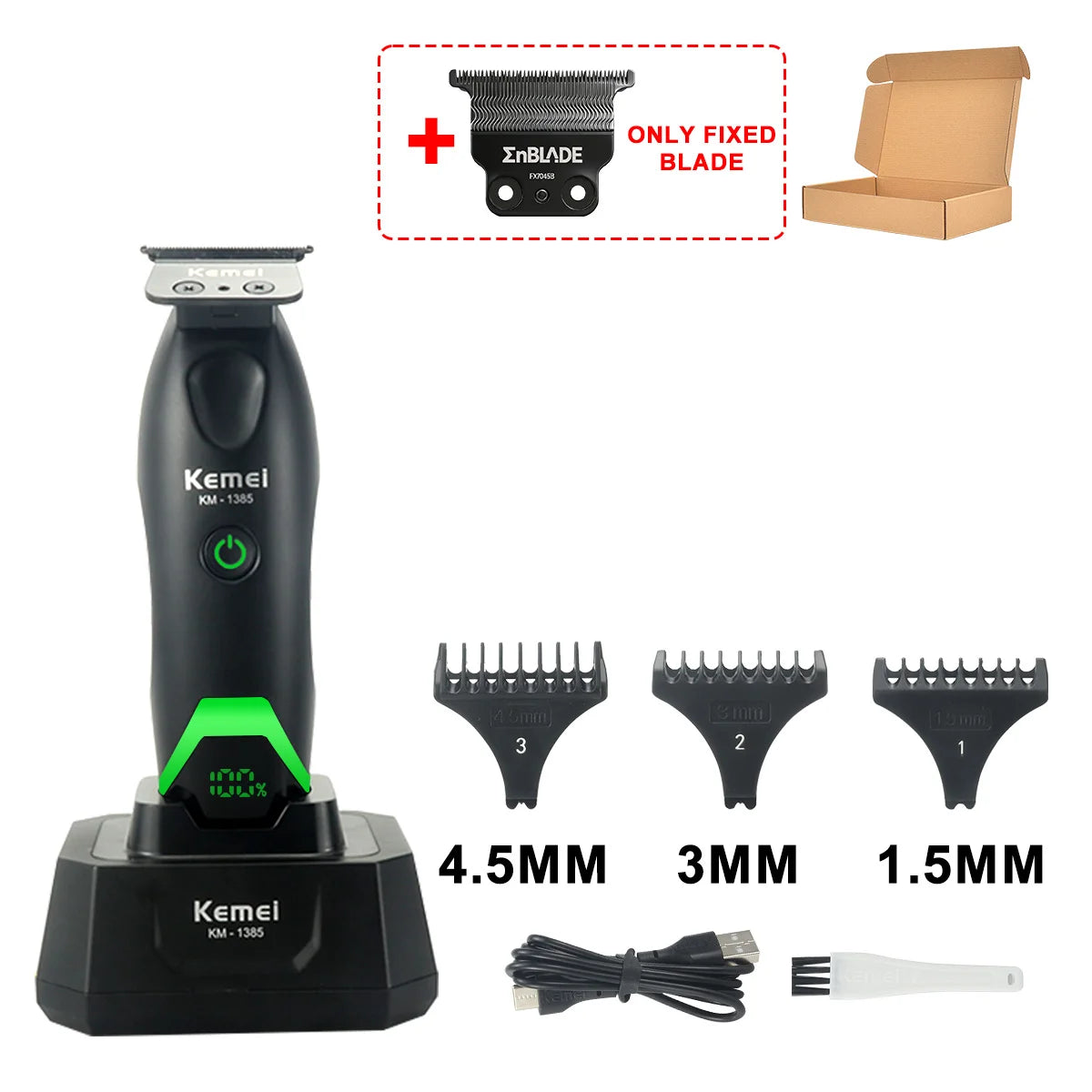 Cortadora de Pelo Profesional para Hombre, Cuchilla DLC, Motor DCM 7500 RPM