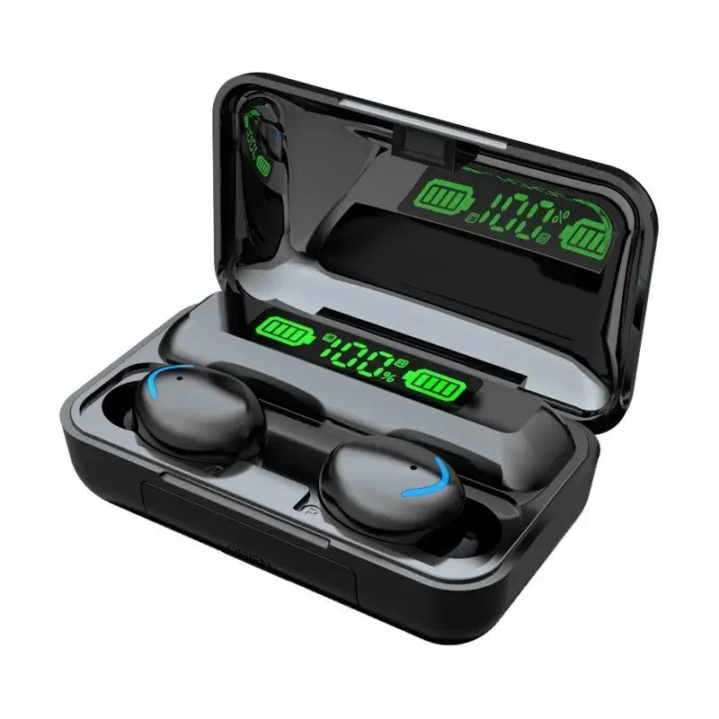 Auriculares Bluetooth TWS F9-5C impermeables con pantalla digital