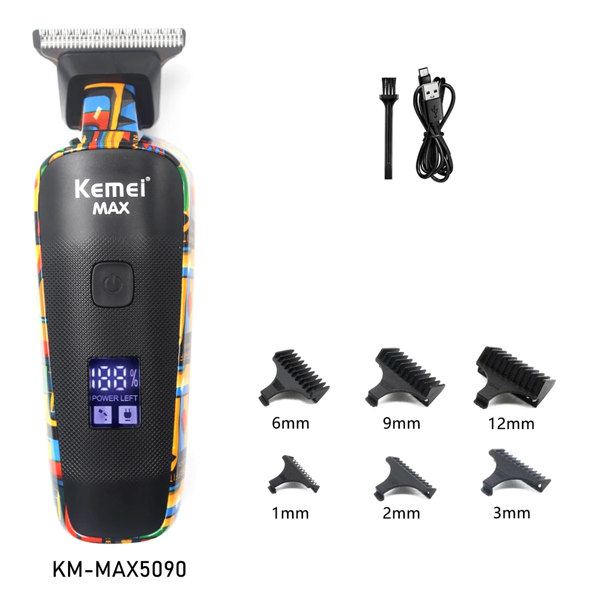 Kit de Cortapelos Profesional para Hombre, Máquinas de Barbería Profesional