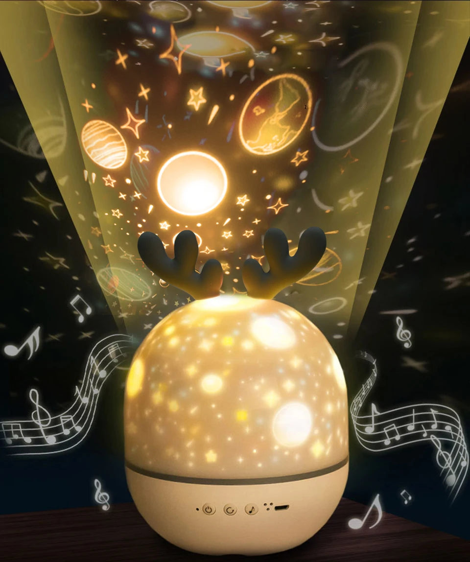 Proyector de Galaxia Bluetooth Luz Nocturna para Niños