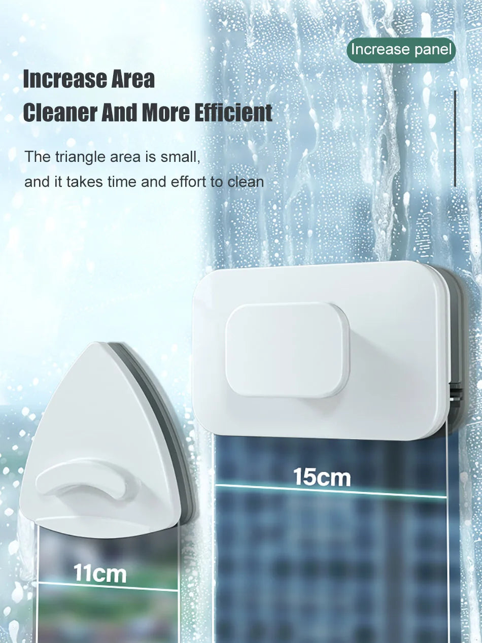NUEVO Cepillo Magnético Limpiador de Ventanas de Doble Cara con Descarga Automática de Agua, Limpiacristales, Herramientas de Limpieza para el Hogar