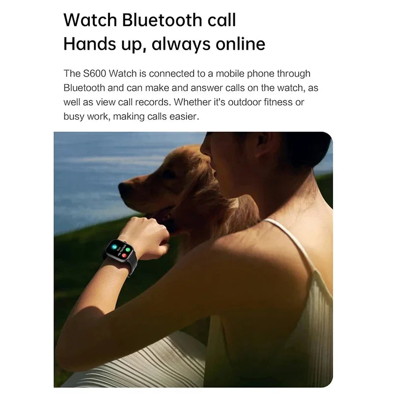 VIVO reloj inteligente Android IOS regalo Bluetooth llamada Smartwatch 2025 pantalla táctil música Fitness Tracker relojes deportivos + auricular nuevo