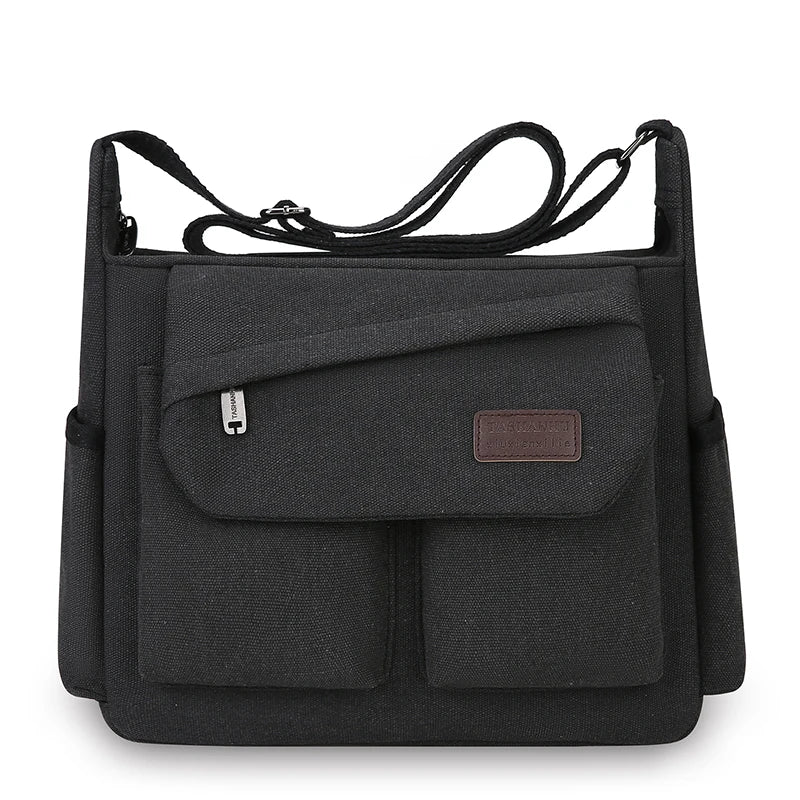 Bolso Bandolera para Hombre con Múltiples Bolsillos para Uso Urbano y Viajes
