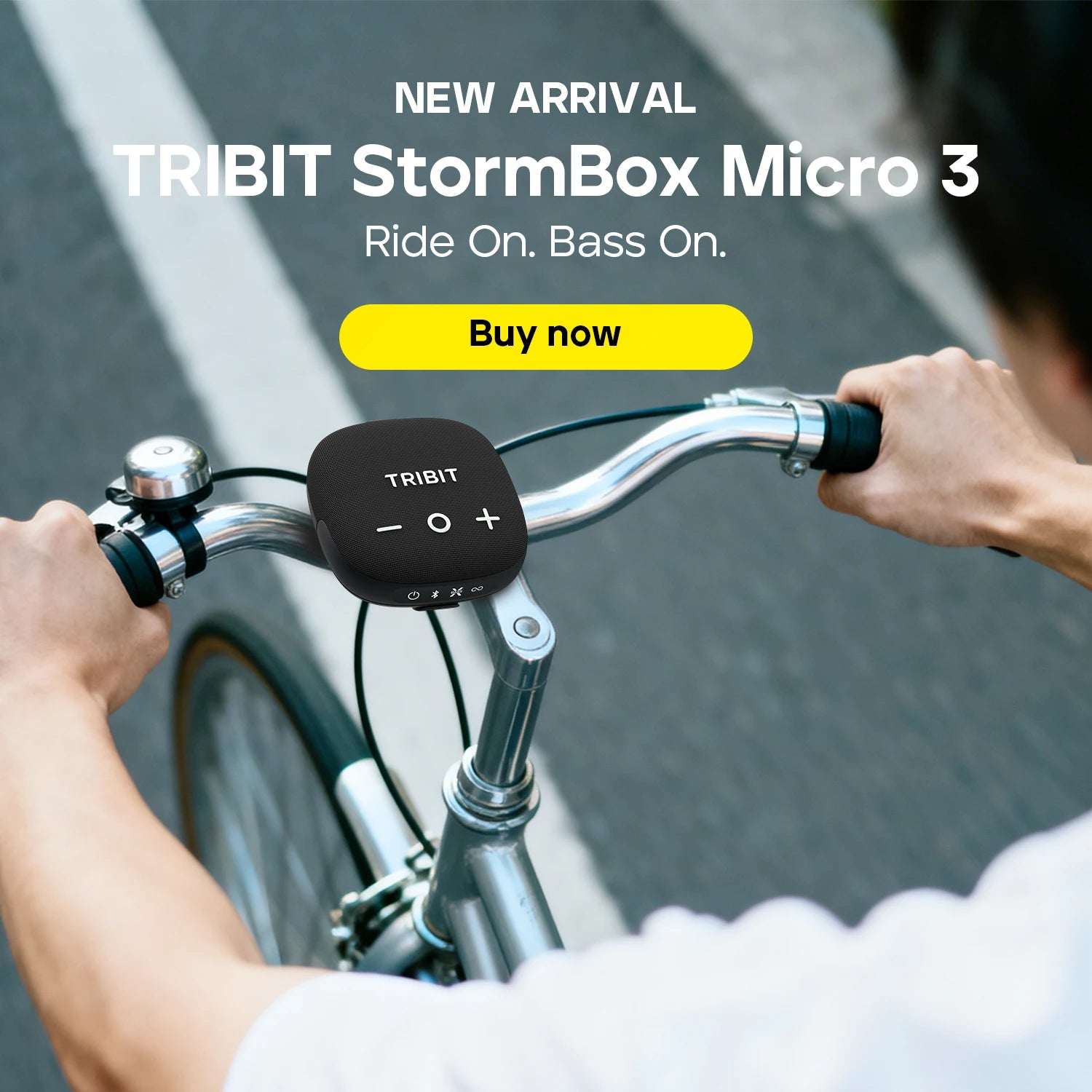 Altavoz Inalámbrico Tribit StormBox Micro 3, Sonido XBass de 13W, BT 6.0, 24H de Reproducción, IP68, TWS, Correa y Soporte Magnético para Bicicleta/Aire Libre