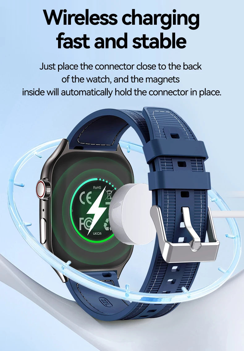 Reloj inteligente LAXASFIT con pantalla curva de 2,01 pulgadas para hombre, Bluetooth 5,3, llamada HD, múltiples modos deportivos, reloj inteligente para mujer, regalos de vacaciones