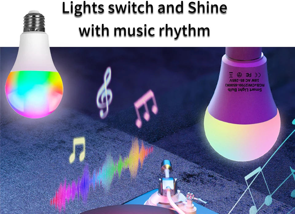 Bombilla LED Inteligente RGB Tuya con Control Bluetooth