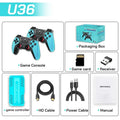 U36 - Mando de Videojuegos Retro Inalámbrico, Consola de Videojuegos para el Hogar, Entretenimiento en el Hogar, Más de 50000 Juegos, 128 GB, Regalos para Niños