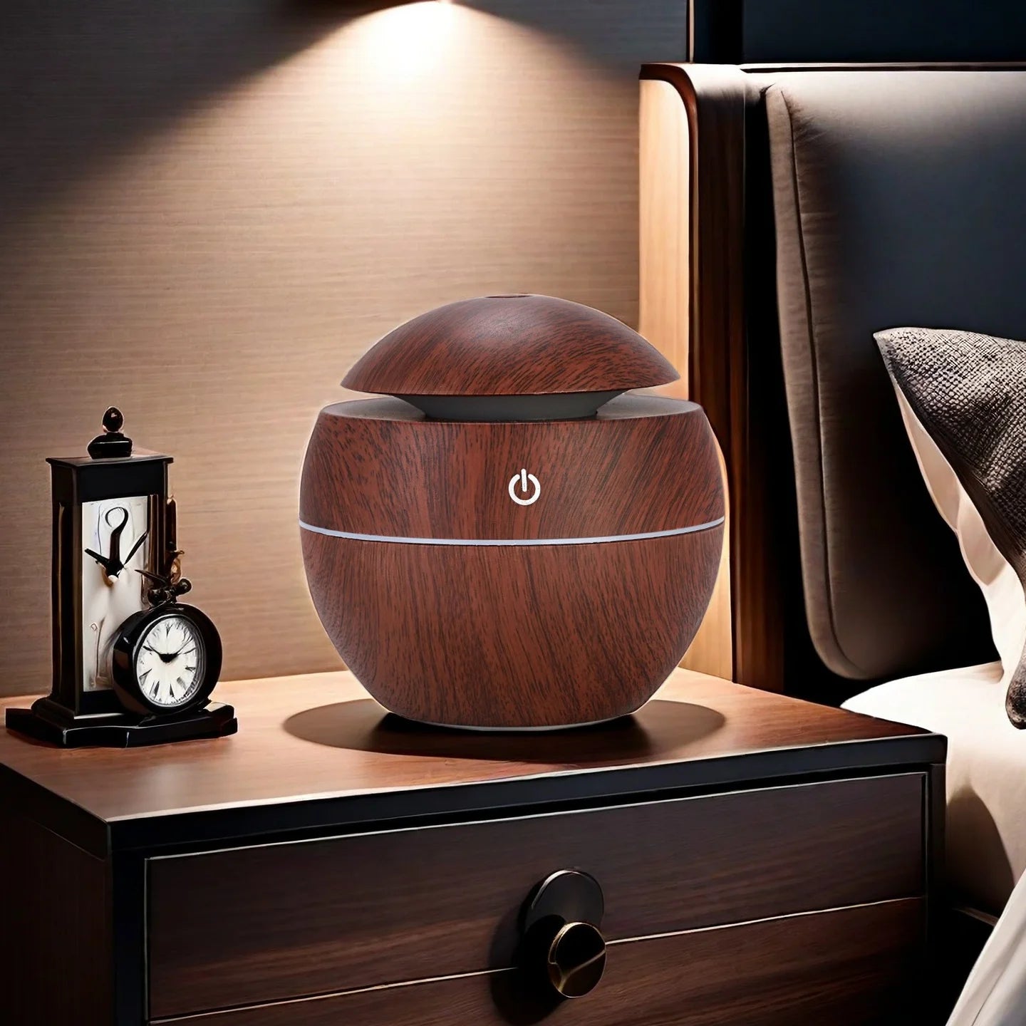 Humidificador de setas USB atmósfera tricolor pequeña luz nocturna atomización silenciosa delicado hogar dormitorio interior Oficina