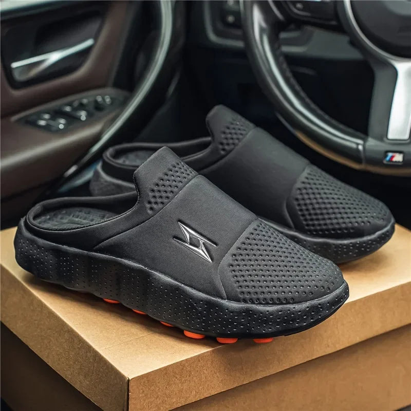 Mocasines casuales para hombre de tela transpirable y suela antideslizante