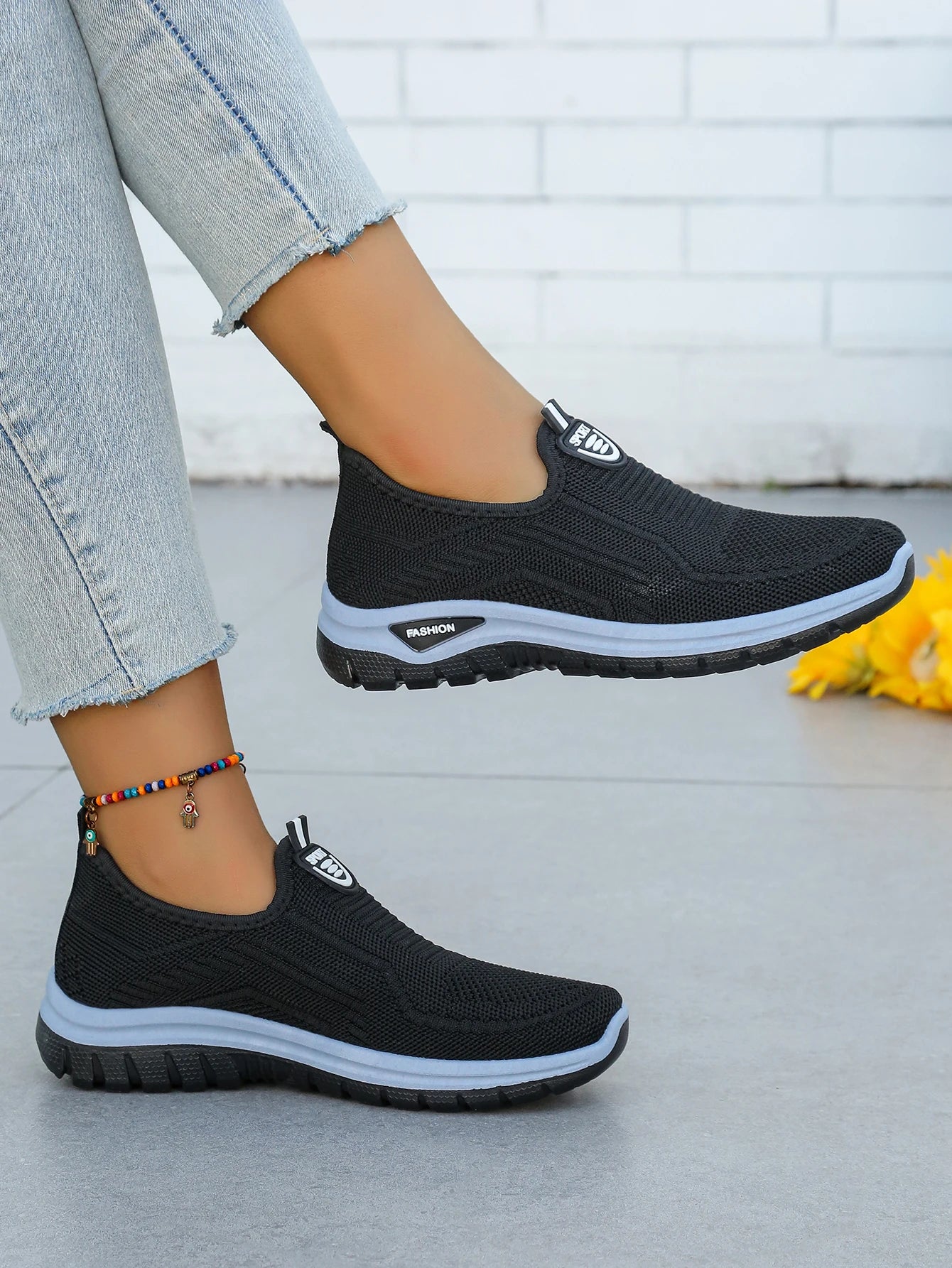 Zapatillas de Mujer Sin Cordones Tejido Transpirable