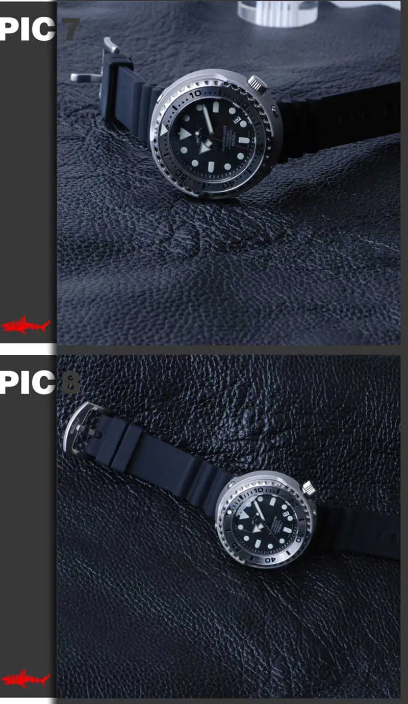 Reloj de Buceo Mecánico HEIMDALLR Tuna 1000M con Movimiento NH35A