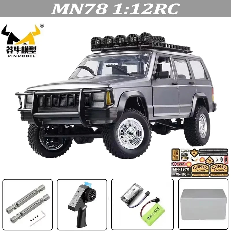 MN82 MN82S Toyota Rc 4x4 Rc CAR 2,4g 1/12 escala completa todoterreno Control remoto coche trepador de control remoto coche de juguete para regalo