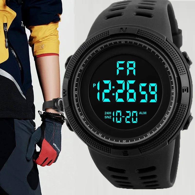 Reloj Digital Deportivo Resistente al Agua Hombre