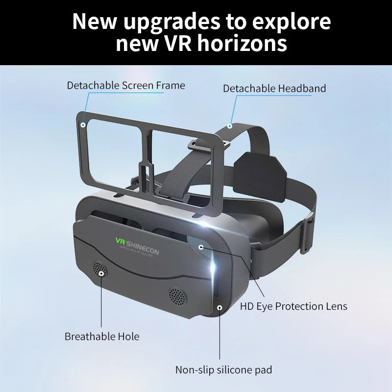 Gafas VR, auriculares de realidad Virtual, dispositivos Viar, lentes 3D, gafas inteligentes para teléfonos inteligentes, teléfono móvil, accesorio de juego