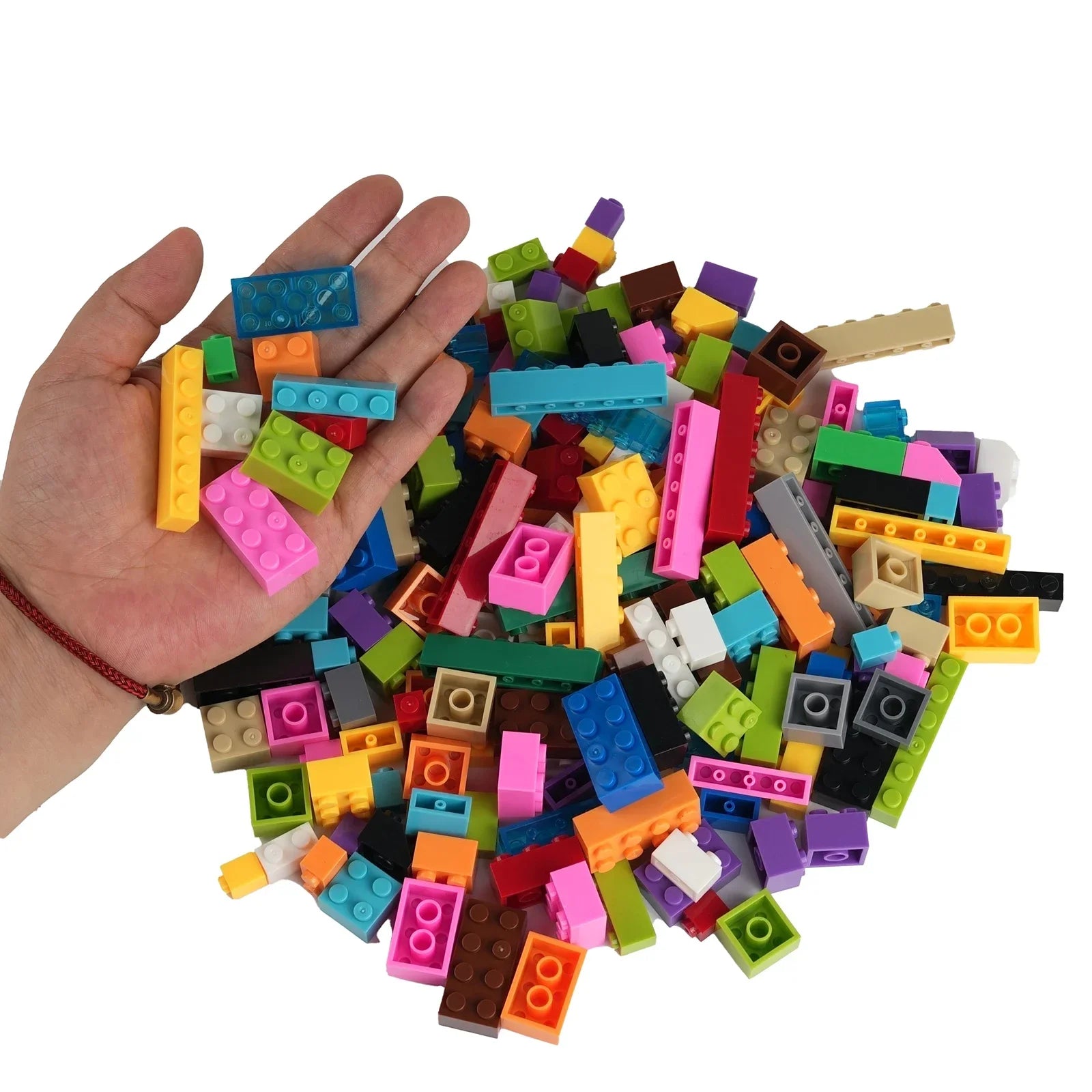 Creativo 125g/250g DIY bloques de construcción coloridos conjunto a granel montaje clásico educativo pequeños ladrillos de pellets juguetes para niños regalos