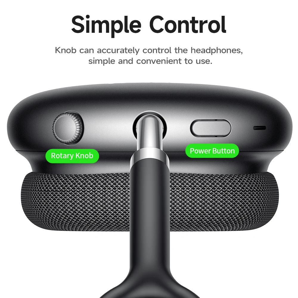 Auriculares HOCO W55 Plus con cancelación de ruido ANC, Bluetooth 5.4, inalámbricos, deportivos, supraaurales, para teléfonos inteligentes, modo AUX.