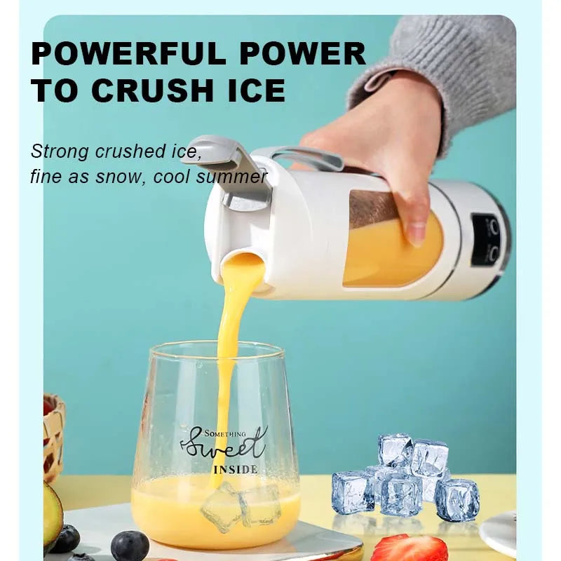 Exprimidor Eléctrico Portátil 450ml Recargable