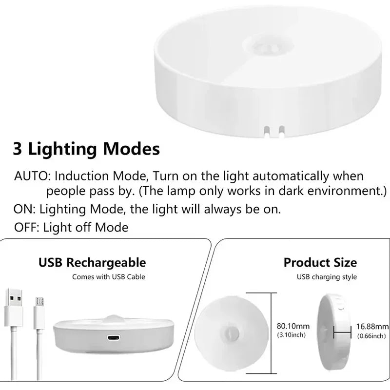 Luz LED Nocturna con Sensor PIR para Armario