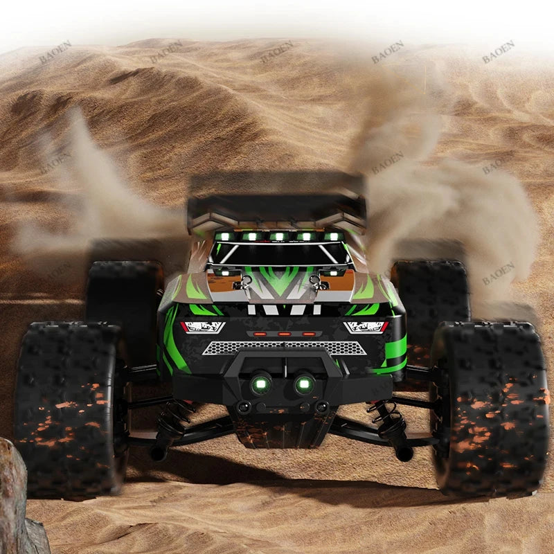Coche todoterreno Rc 9255, coche de Control remoto de alta velocidad 80 KM/H con faro LED sin escobillas 4WD 1/14, camión monstruo, juguetes para niños, regalo