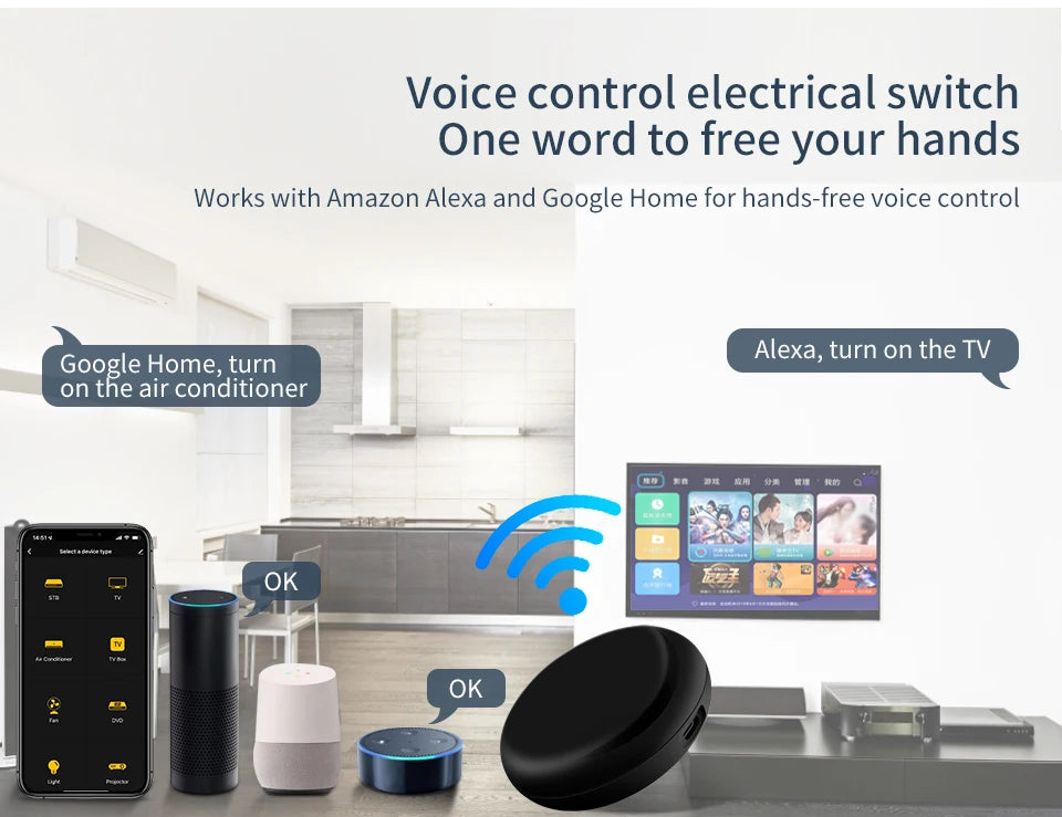 Control Remoto Universal WiFi IR para Aire Acondicionado