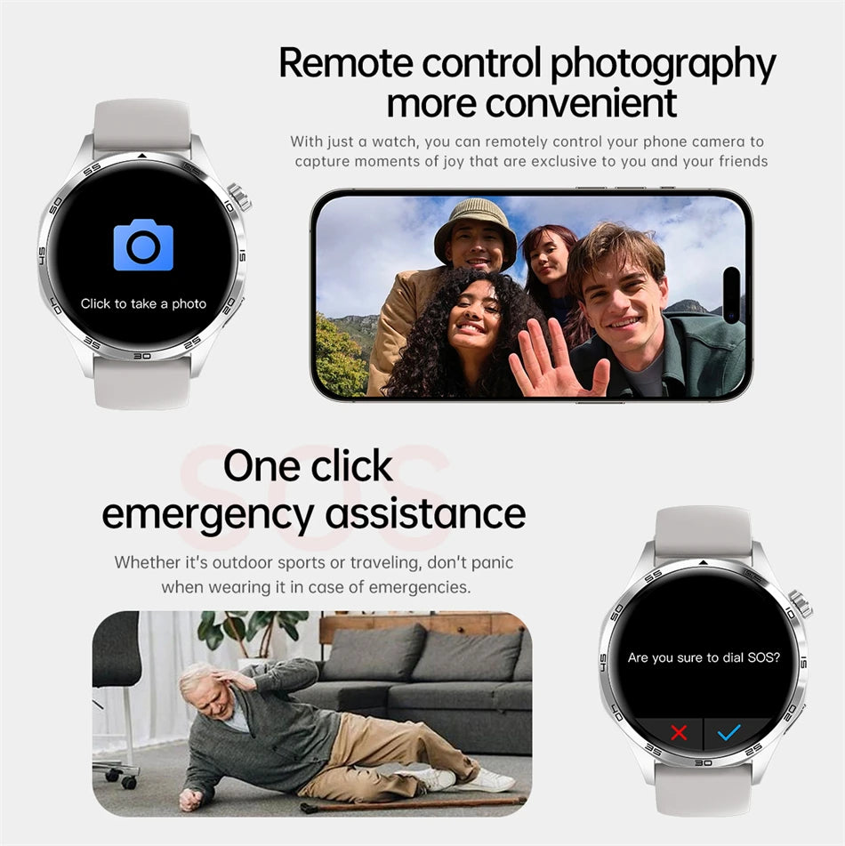 Reloj Inteligente 5 Pro con AMOLED, GPS, NFC, Brújula y Llamadas Bluetooth