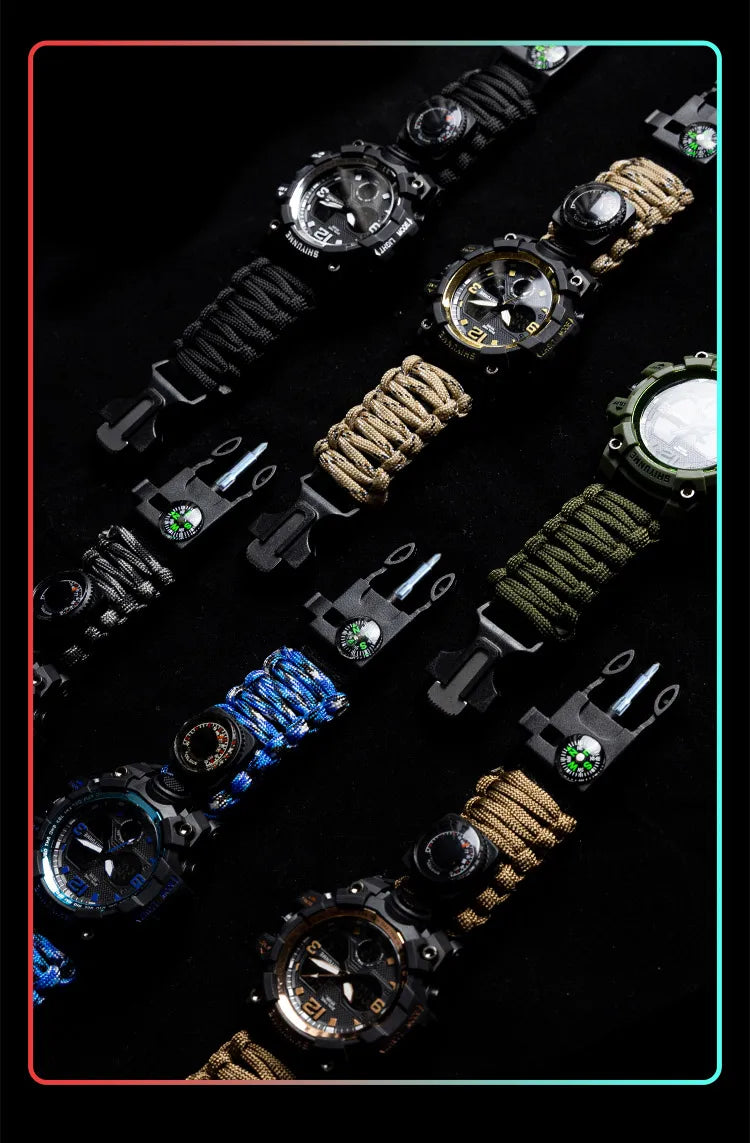Reloj Militar SHIYUNME para Hombre con Brújula, LED y Temperatura