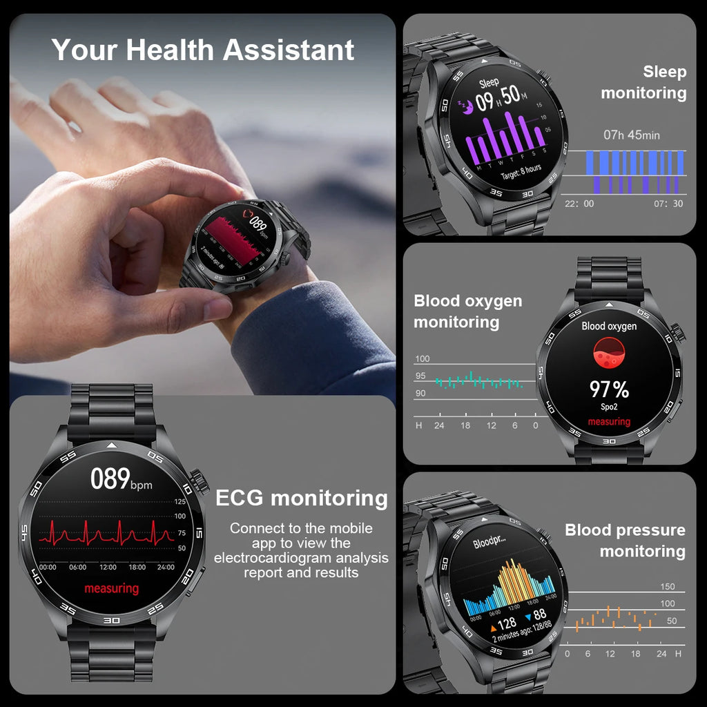 Nuevo Reloj Inteligente GT4Pro 2026 para Android e iOS, con NFC, Rastreador GPS, Pantalla AMOLED HD de 360*360, Monitor de Ritmo Cardíaco, Llamadas Bluetooth