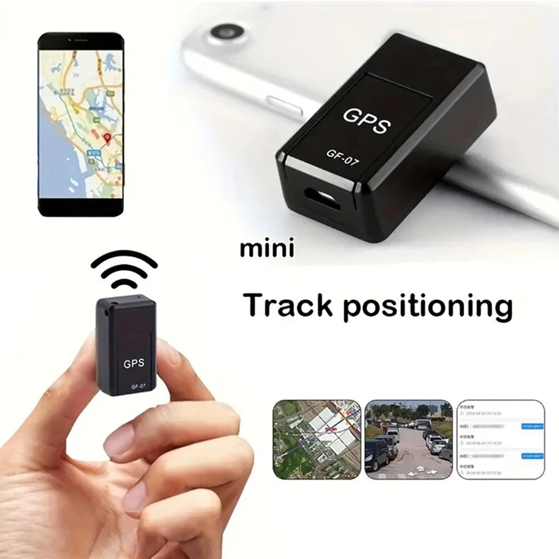 Mini Rastreador GPS GF-07 para Auto, Bicicleta, Mascotas, Niños, Rastreo en Tiempo Real, Posicionador Magnético Resistente Antipérdida ﻿