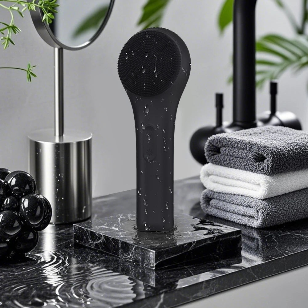 Cepillo de limpieza Facial eléctrico, vibración sónica, limpieza profunda de poros, eliminador de espinillas, limpiador de poros, Spa, masajeador para el cuidado de la piel