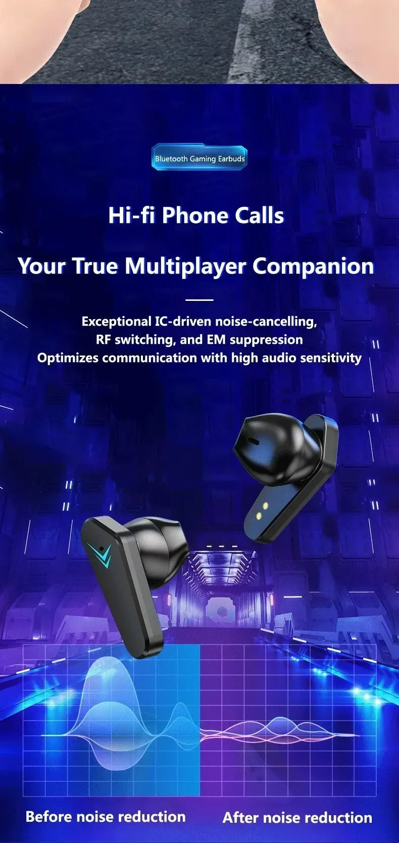 Auriculares Inalámbricos TWS Bluetooth 5.3 con Control Táctil