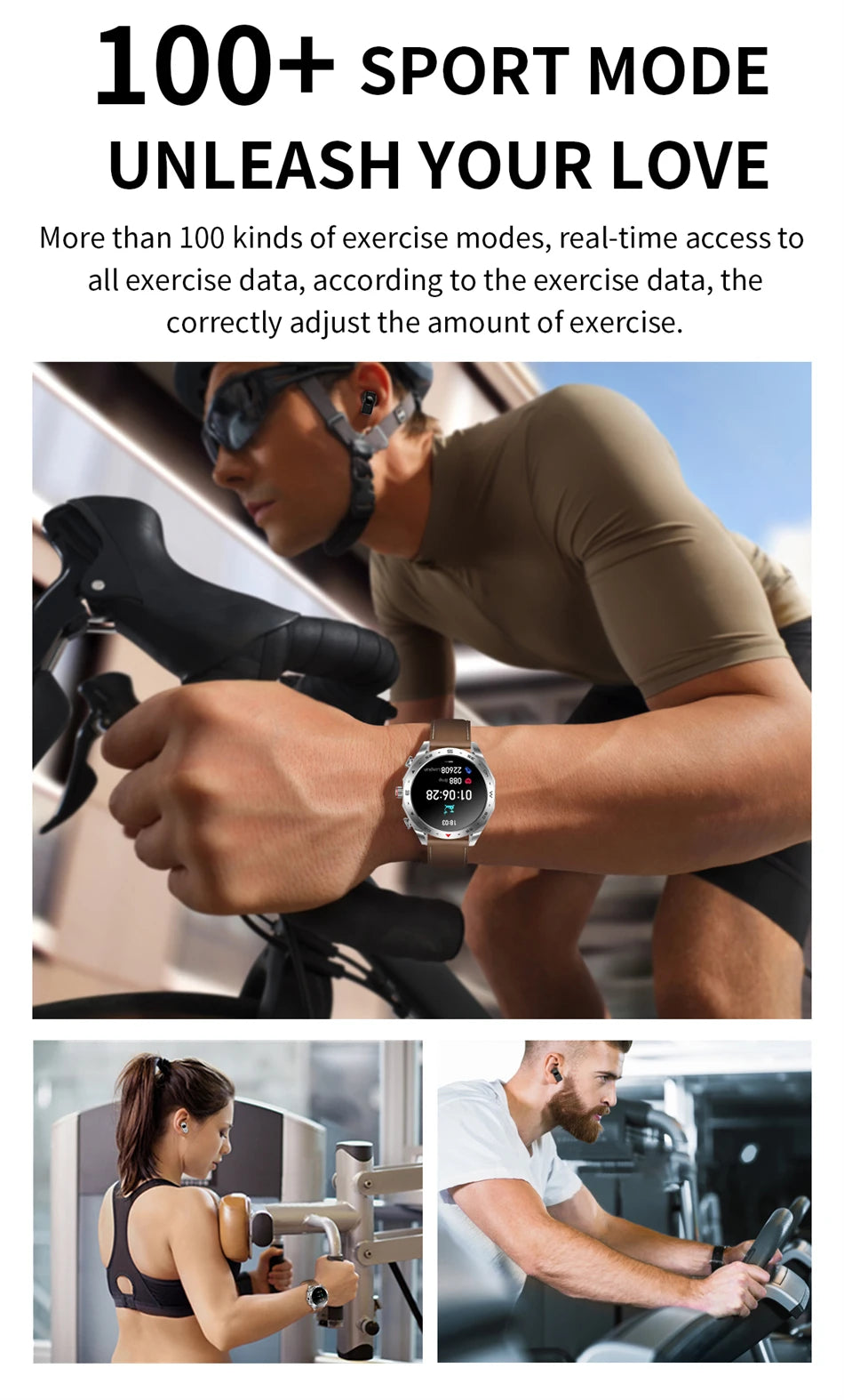 Reloj Inteligente AMOLED con Auriculares Bluetooth Incluidos