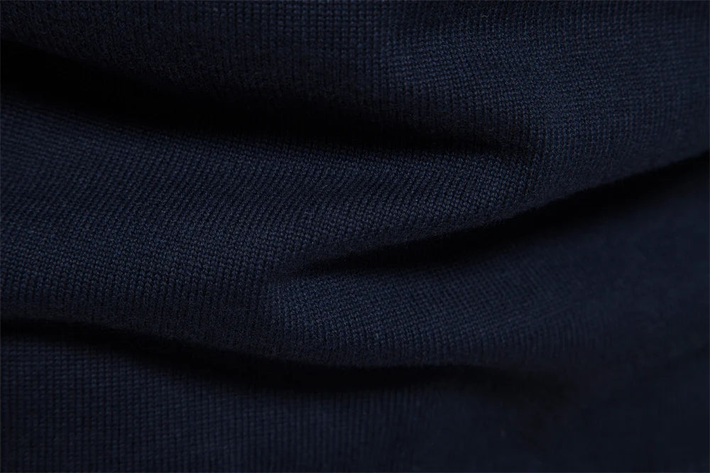 AIOPESON, suéter de retazos para hombre, suéter informal de algodón con cremallera y cuello simulado para hombre, nuevo suéter cálido de moda de invierno para hombre