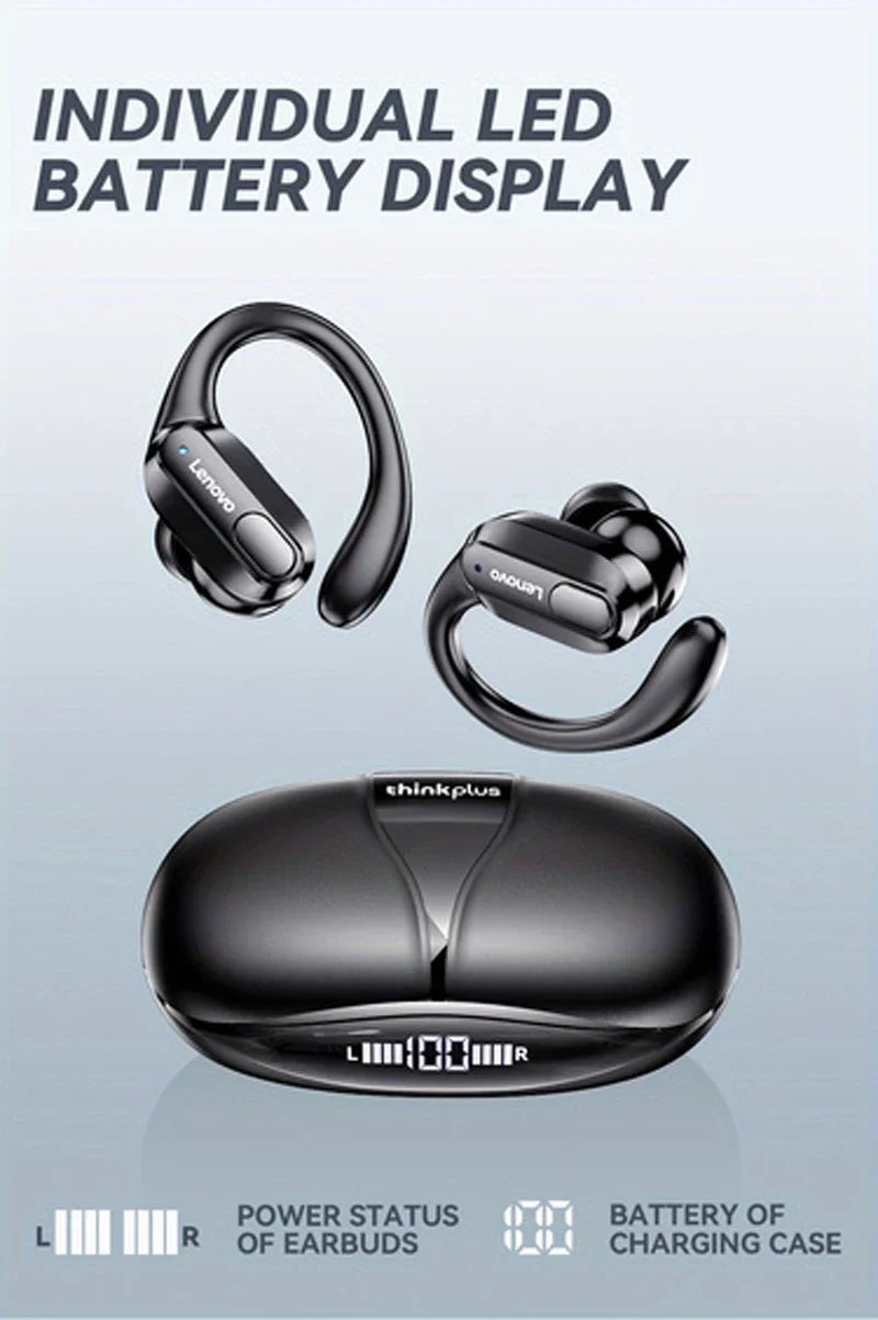 Auriculares Bluetooth 5.3 Lenovo XT80 con Gancho y Micrófono