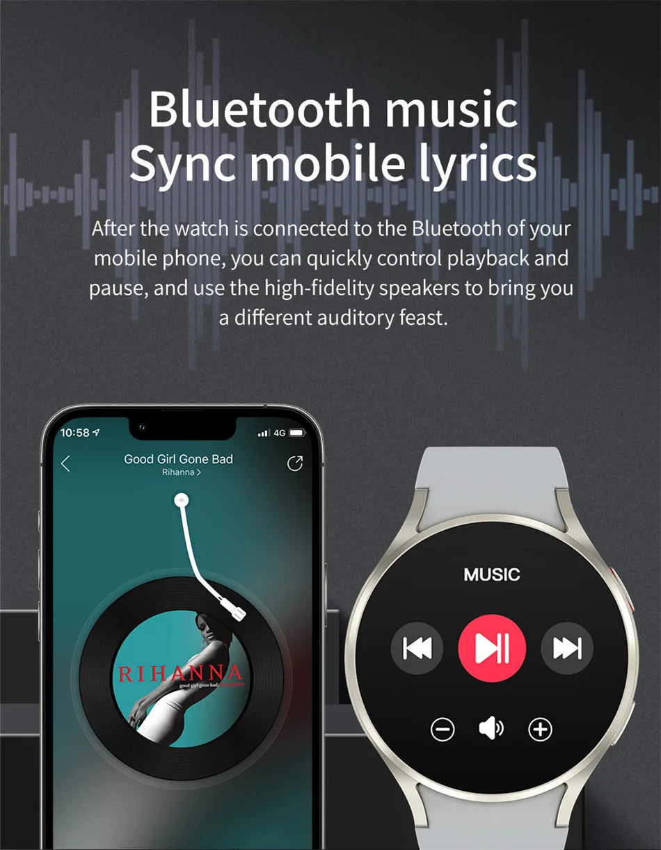 Reloj inteligente con seguimiento GPS para hombres y mujeres, reloj inteligente deportivo con frecuencia cardíaca, Bluetooth, llamada, NFC, IP68, resistente al agua, brújula, Smartwatch 7 Mini
