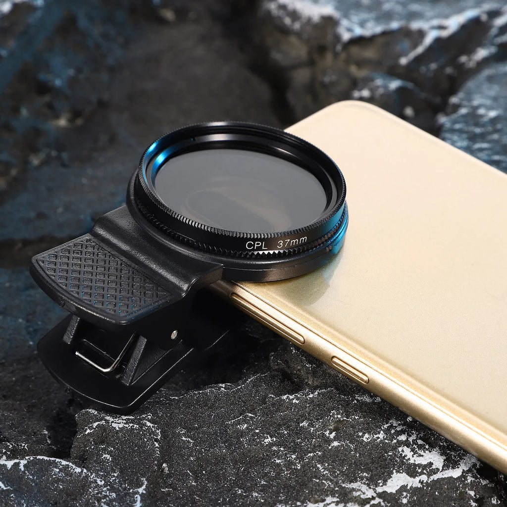 Filtro Polarizador Circular CPL 37mm con Clip para Teléfono