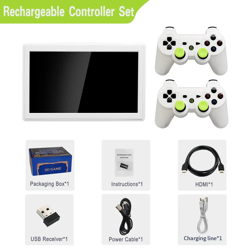 Consola de juegos de TV XP18, salida HDMI, pantalla de 7 pulgadas, consola de vídeo portátil, controlador inalámbrico, compatible con simulador, batería de 4000mAh