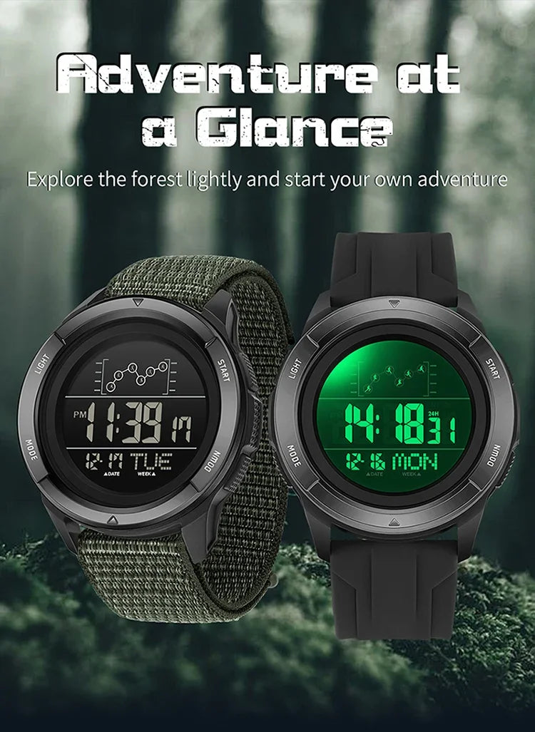 Reloj Deportivo Digital SANDA con Correa de Nailon y Alarma
